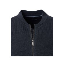 Sweter kardigan ze stójką CASA MODA rozpinany granatowy