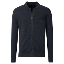 Sweter kardigan ze stójką CASA MODA rozpinany granatowy