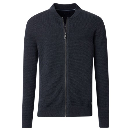 Sweter kardigan ze stójką CASA MODA rozpinany granatowy