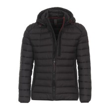 Kurtka jesienno-zimowa puchowa z kapturem CASA MODA czarna