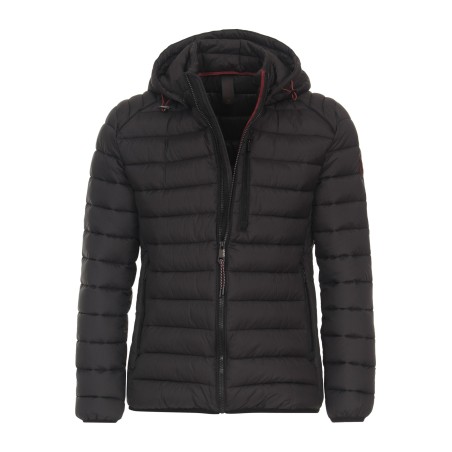 Kurtka jesienno-zimowa puchowa z kapturem CASA MODA czarna