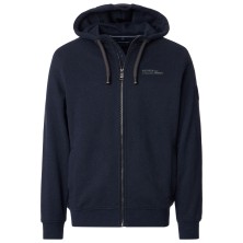 Ciepła bluza z kapturem rozpinana CASA MODA granatowa