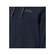 Ciepła bluza z kapturem rozpinana CASA MODA granatowa