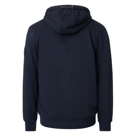 Ciepła bluza z kapturem rozpinana CASA MODA granatowa 3XL i 4XL