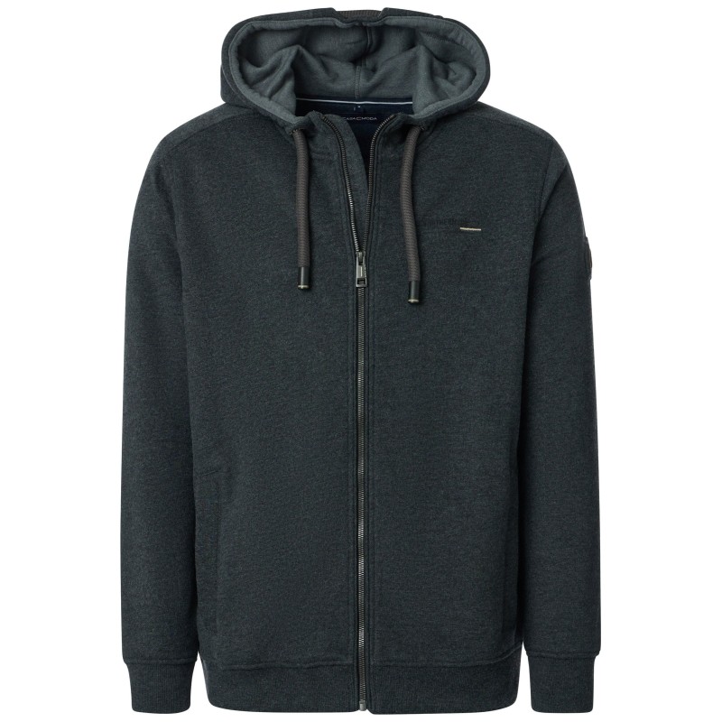 Ciepła bluza z kapturem rozpinana CASA MODA grafitowa Ciepła bluza z kapturem rozpinana CASA MODA grafitowa