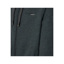 Ciepła bluza z kapturem rozpinana CASA MODA grafitowa