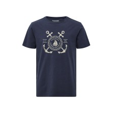 T-shirt bawełniany REDGREEN Con granatowy