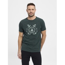 T-shirt bawełniany REDGREEN Con zielony