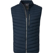 Kamizelka pikowana bezrękawnik ze stójką CASA MODA granatowy