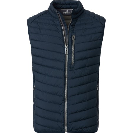 Kamizelka pikowana bezrękawnik ze stójką CASA MODA granatowy