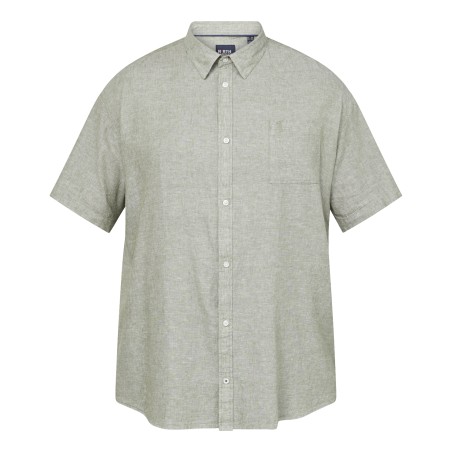 Koszula lniana North Latitude oliwkowa