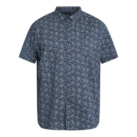Koszula elastyczna North Latitude granatowa we wzorek