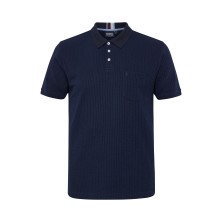 Koszulka polo z kieszonką elegancka North Latitude granatowa