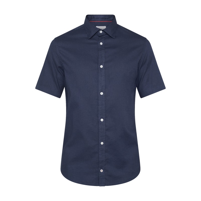 Koszula lniana REDGREEN ASGER granatowa