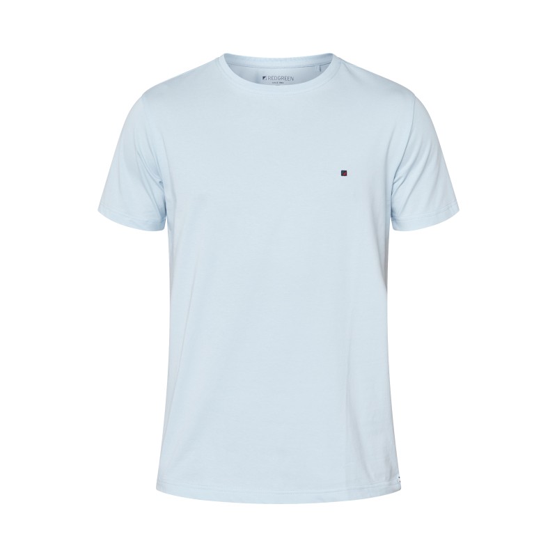 T-shirt z organicznej bawełny REDGREEN Chris błękitny