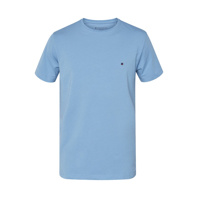 T-shirt z organicznej bawełny REDGREEN Chris niebieski