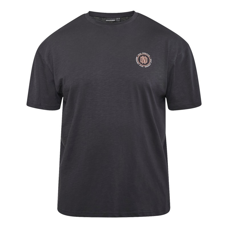 T-shirt NORTH LATITUDE z logo na piersi czarny