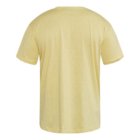 T-shirt NORTH LATITUDE z logo na piersi żółty