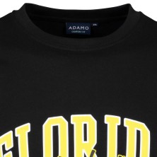 T-shirt ADAMO z nadrukiem FLORIDA czarny
