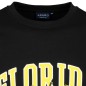 T-shirt ADAMO z nadrukiem FLORIDA czarny