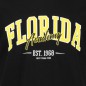 T-shirt ADAMO z nadrukiem FLORIDA czarny
