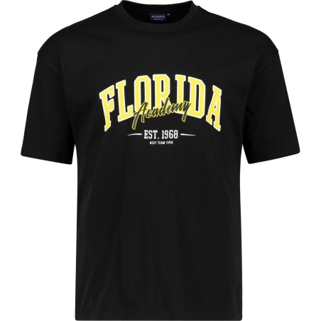 T-shirt ADAMO z nadrukiem FLORIDA czarny
