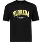 T-shirt ADAMO z nadrukiem FLORIDA czarny