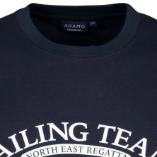 T-shirt ADAMO z nadrukiem granatowy