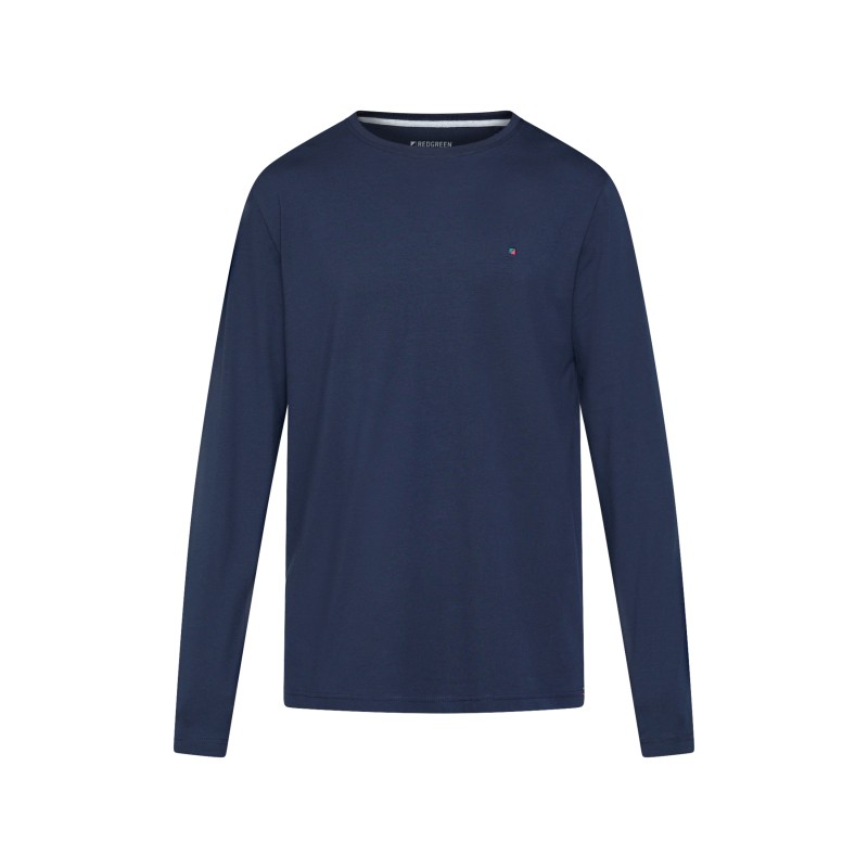 Koszulka z długim rękawem REDGREEN Christian granatowa