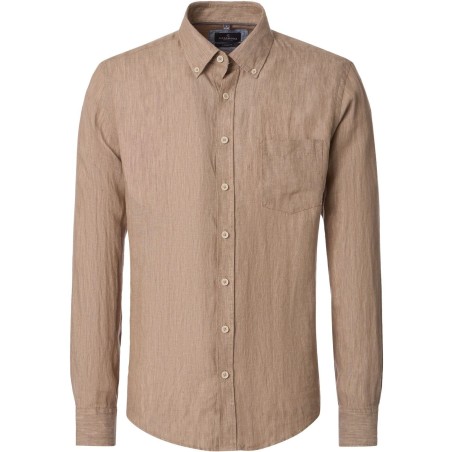 Koszula lniana CASA MODA beżowa