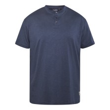 T-shirt rozpinany pod szyją North Latitude granatowy melanż