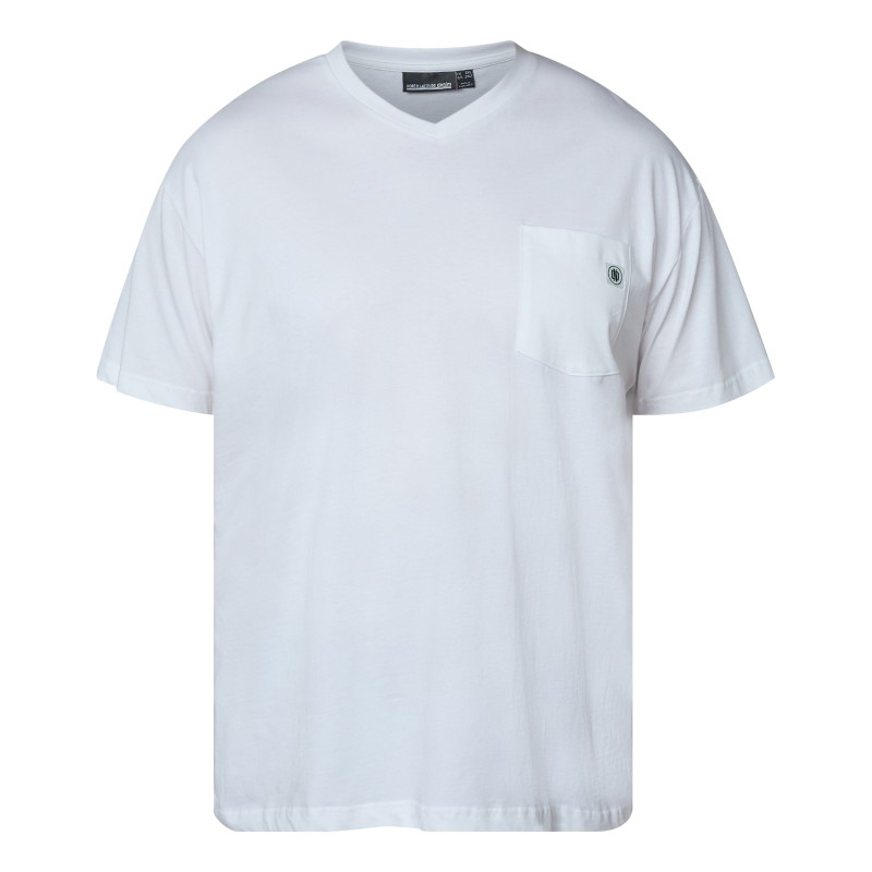 T-shirt w serek z kieszonką North Latitude biały T-shirt w serek z kieszonką North Latitude biały