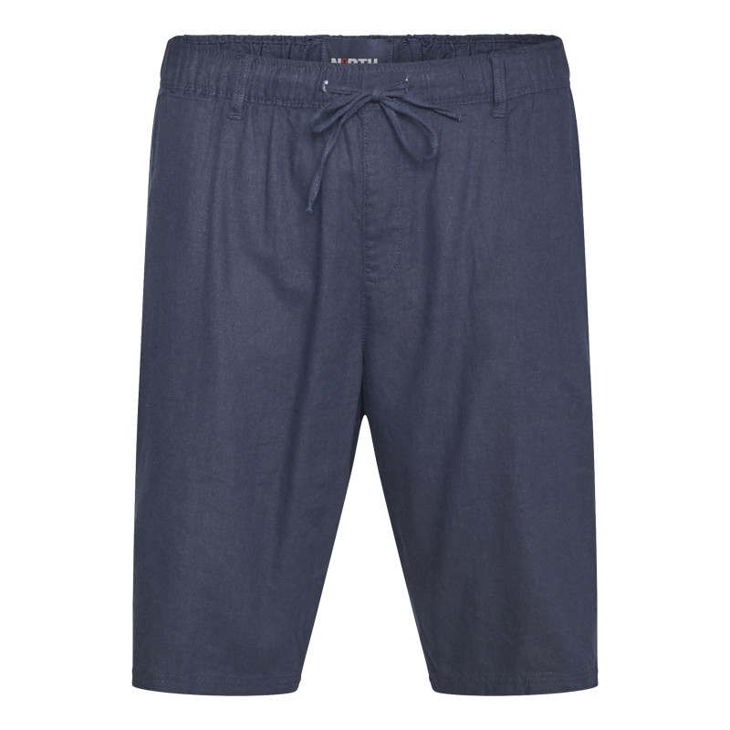 Szorty chino lniane North Latitude granatowe