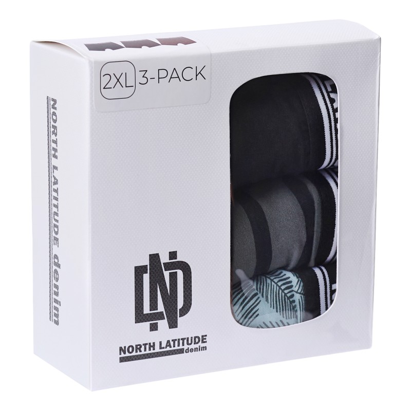 Bokserki North Latitude Denim 3PAK zestaw