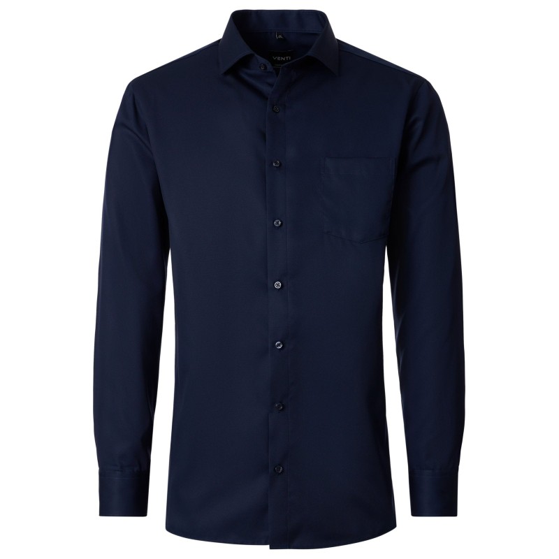 Koszula przedłużana LONG VENTI non-iron granatowa