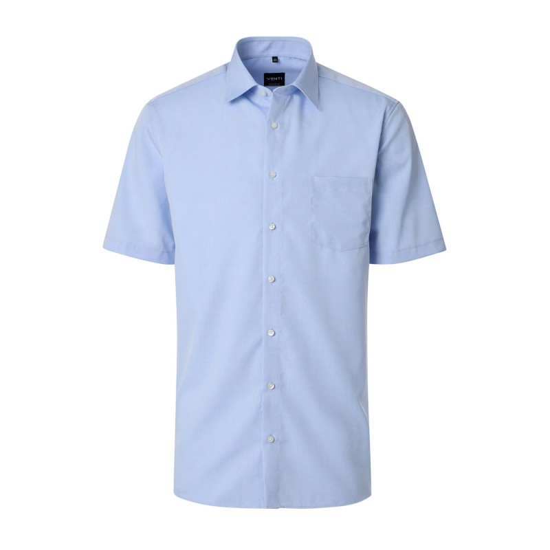 Koszula z krótkim rękawem elegancka VENTI non-iron niebieska