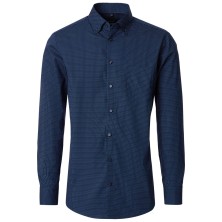 Koszula z długim rękawem VENTI granatowa we wzorek