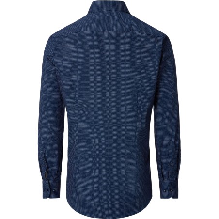 Koszula z długim rękawem VENTI granatowa we wzorek