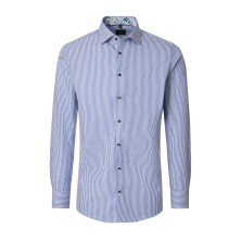 Koszula wizytowa z długim rękawem non-iron VENTI niebieska w paski