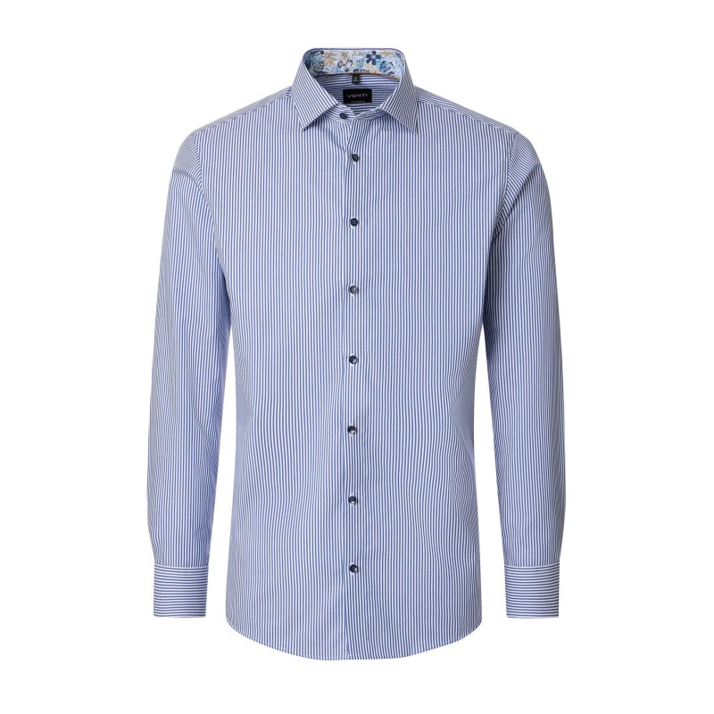 Koszula wizytowa z długim rękawem non-iron VENTI niebieska w paski