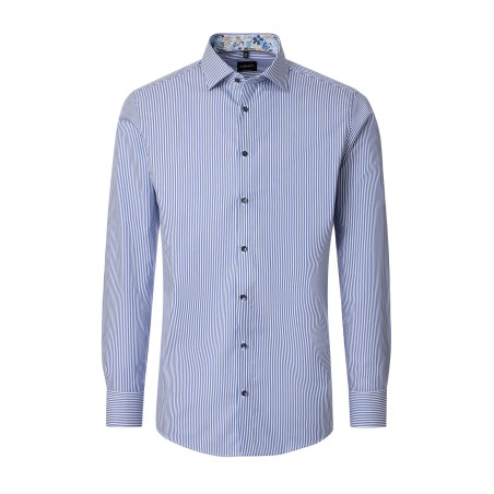 Koszula wizytowa z długim rękawem non-iron VENTI niebieska w paski