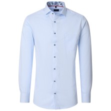 Koszula wizytowa z długim rękawem non-iron VENTI niebieska w paski