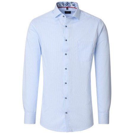 Koszula wizytowa z długim rękawem non-iron VENTI niebieska w paski
