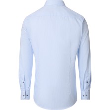 Koszula wizytowa z długim rękawem non-iron VENTI niebieska w paski