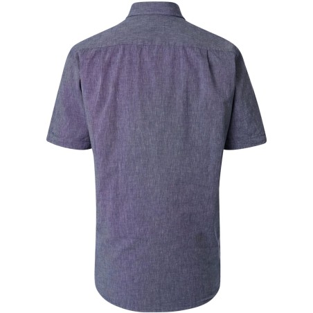 Koszula z krótkim rękawem CASA MODA lniana niebieska