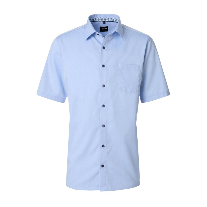 Koszula z krótkim rękawem elegancka VENTI non-iron niebieska