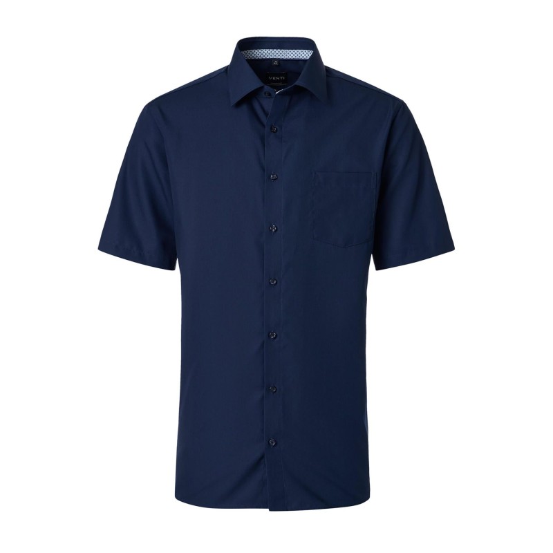 Koszula z krótkim rękawem elegancka VENTI non-iron granatowa