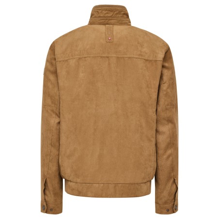 Kurtka przejściowa wiosenna z eko-zamszu REDPOINT TERENCE brązowa