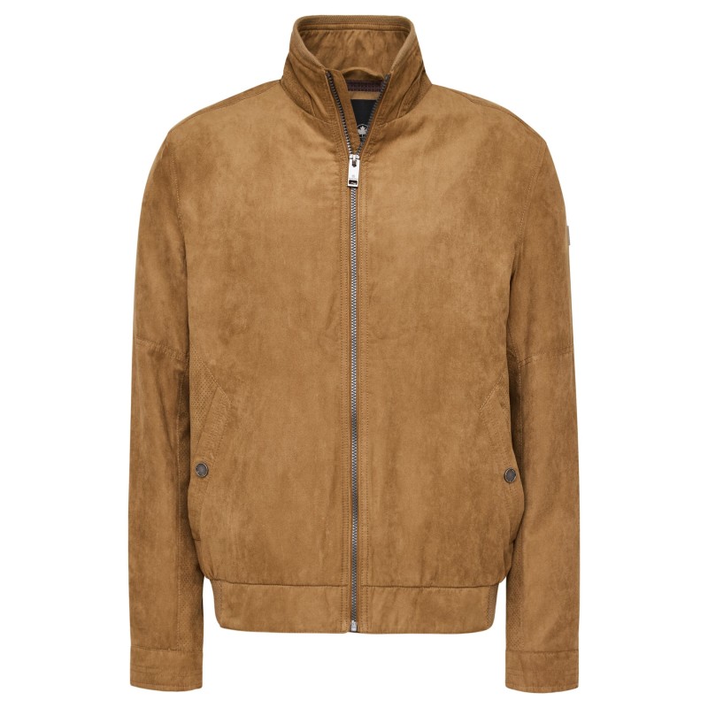 Kurtka przejściowa wiosenna z eko-zamszu REDPOINT TERENCE brązowa