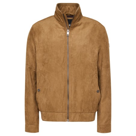 Kurtka przejściowa wiosenna z eko-zamszu REDPOINT TERENCE brązowa